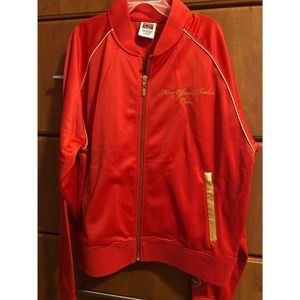 married to the mob silk zip up jacket